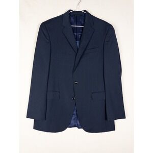 Ted Baker London Blazer Mens 44R Blue Textured Two Button Single Breasted